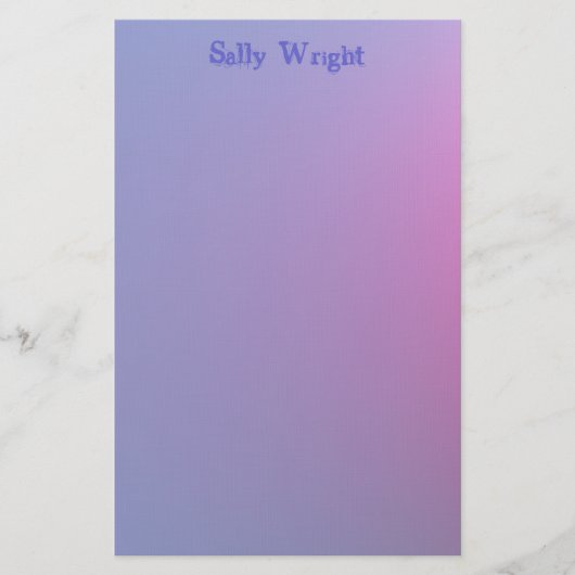 Soft Lila Stationery Briefpapier (Vorderseite)
