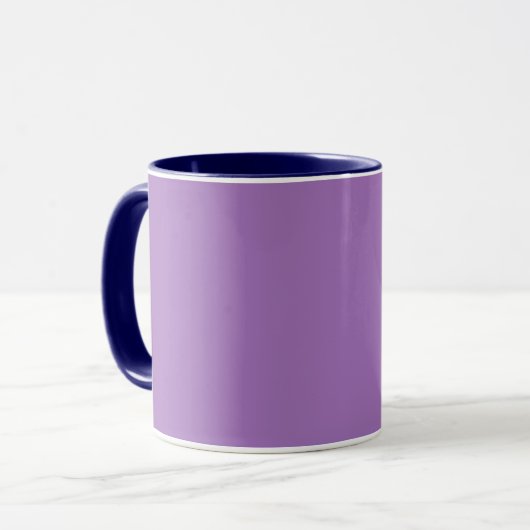 Soft Lila Tasse (Vorderseite Links)