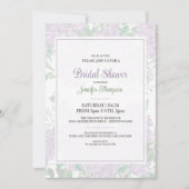 Soft Lilac Brautparty Einladung (Vorderseite)