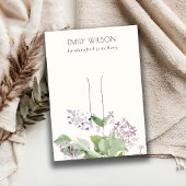 Soft Lilac Floral Blank Hairpin Hairclip Display D Visitenkarte