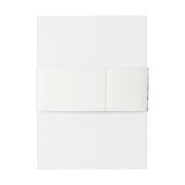 Soft Lilac Wildblume Butterfly Garden Wedding Einladungsbanderole (Rückseitenbeispiel)