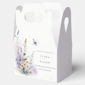 Soft Lilac Wildblume Butterfly Garden Wedding Geschenkschachtel (Geöffnet)