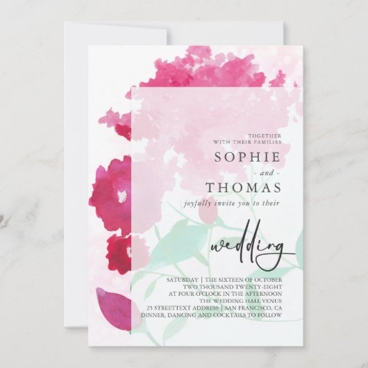 Soft lilacs einladung (Vorderseite)