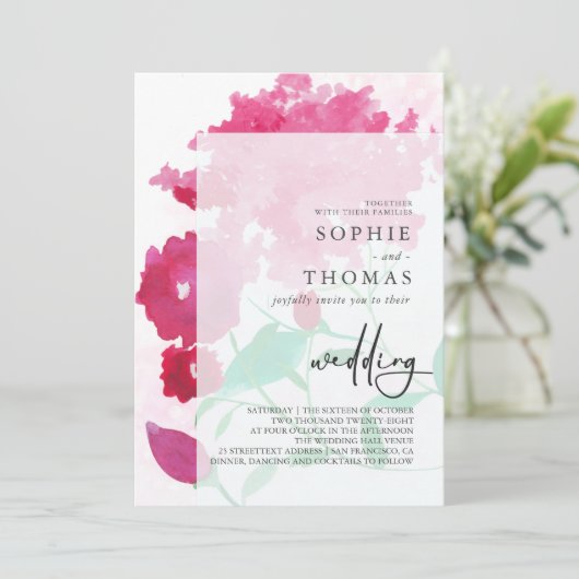 Soft lilacs einladung (Stehend Vorderseite)