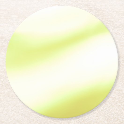 Soft Lime Druck Papier Untersetzer (Vorderseite)