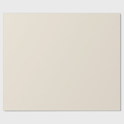 Soft Linen Beige Solid Geschenkpapier (Flach)