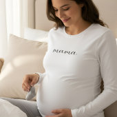 Soft Long Sleeve Maternity Top for Pregnant Moms 