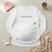 Soft Long Sleeve Maternity Top for Pregnant Moms