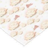 Soft Lotus Blossom & Butterfly Glühtablette Kurzer Tischläufer (Ecke)