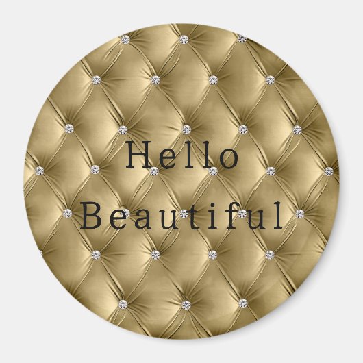 Soft Luxus Warm Gold Imitate Velvet Magnet (Vorne)