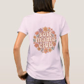 Soft Mama Club Retro Groovy Daisy Blumen-Design T-Shirt (Rückseite)