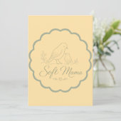 Soft Mama – Premium Pflege & Essentials für Mütter Einladung (Stehend Vorderseite)
