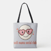 Soft Mama Social Club Logo Design Tasche (Rückseite)