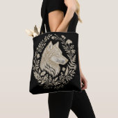 Soft Mama Vintage Wolf Blumenkranz Boho Botanika Tasche (Von Nahem)