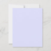 Soft Mauve erste Antwortkarte RSVP Karte (Rückseite)