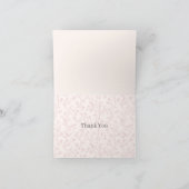 Soft Meadow Blush Pink - Neutral Dankeskarte (Innenseite)