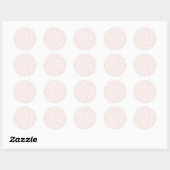 Soft Meadow Blush Pink - Neutral Runder Aufkleber (Blatt)
