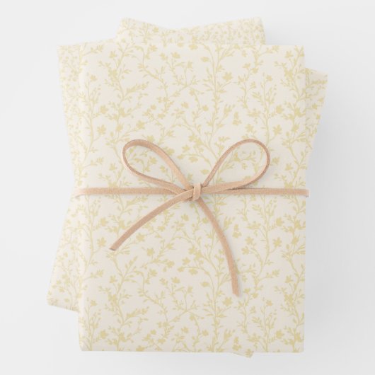 Soft Meadow Buttercream - Neutral Geschenkpapier Set (Beispiel)