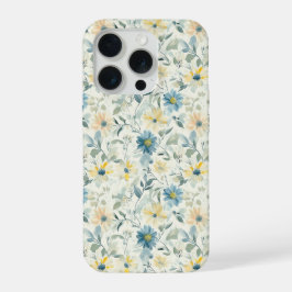 Soft Meadow Daisy Aquarell iPhone 15 Pro Hülle