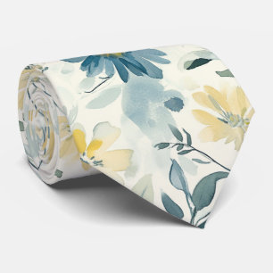 Soft Meadow Daisy Aquarell Krawatte