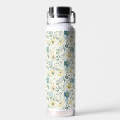 Soft Meadow Daisy Aquarell Trinkflasche (Rückseite)