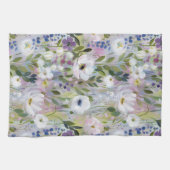 Soft Meadow Floral Aquarell Geschirrtuch (Horizontal)