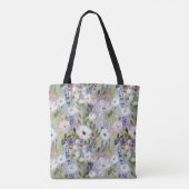 Soft Meadow Floral Aquarell Tasche (Rückseite)