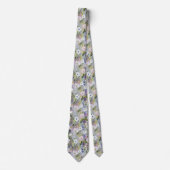 Soft Meadow Floral Wasserfarbe Krawatte (Vorderseite)