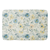 Soft Meadow Gänseblümchen Aquarell Badematte (Vorderseite)