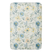 Soft Meadow Gänseblümchen Aquarell Badematte (Vorderseite Vertikal)