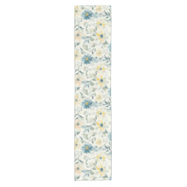 Soft Meadow Gänseblümchen Aquarell Kurzer Tischläufer