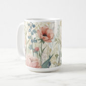 Soft Meadow Impression - Botanische Wand in Aquare Kaffeetasse (Vorderseite Links)