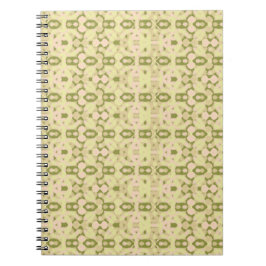 Soft Meadow Lattice Spiral Foto-Notizbuch Notizblock