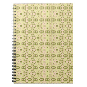 Soft Meadow Lattice Spiral Foto-Notizbuch Notizblock