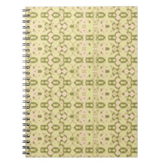 Soft Meadow Lattice Spiral Foto-Notizbuch Notizblock