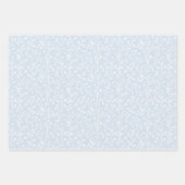 Soft Meadow Neutral - Puderblau Geschenkpapier Set (Vorderseite)
