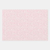 Soft Meadow Neutral - Rosafarben Geschenkpapier Set (Vorderseite)