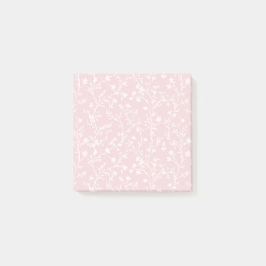 Soft Meadow Neutral - Rosafarben Post-it Klebezettel (Vorderseite)