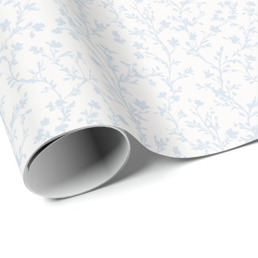 Soft Meadow Powder Blau - Neutral Geschenkpapier (Rolleneckpunkt)