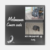 Soft Melanoma Pet Loss Tribute Layout Magnet (Vorne)