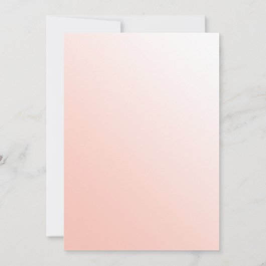 Soft Melon Script God is Liebe Christlich Wedding Einladung (Rückseite)