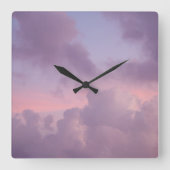 Soft Midnight Caribbean Summer Dream 1 Quadratische Wanduhr (Vorderseite)