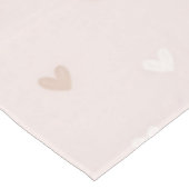 Soft Minimal Heart Pattern Tischdecke (Schrägansicht)