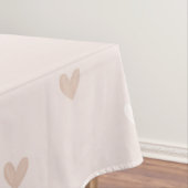Soft Minimal Heart Pattern Tischdecke (Beispiel)