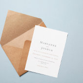 Soft Minimalist Neutral Wedding Invitation Einladung