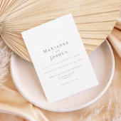 Soft Minimalist Neutral Wedding Invitation Einladung