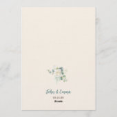 Soft Minimalist Save the Date | Editable Template  Einladung (Rückseite)