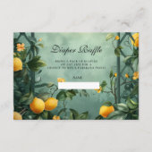 Soft Mint Citrus Diapper Raffle Begleitkarte (Vorderseite)