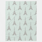 Soft Minze Eiffel Tower Blanket Geschenk Fleecedecke (Vorderseite)