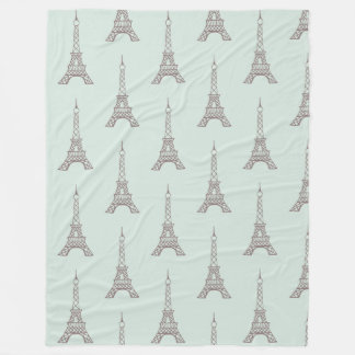 Soft Minze Eiffel Tower Blanket Geschenk Fleecedecke